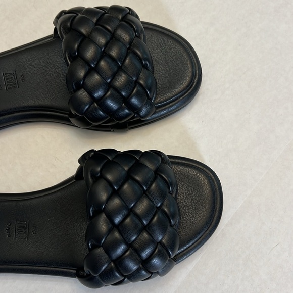 SEYCHELLES BRAIDED BELLISIMA SLIDE SANDALS IN BLACK SIZE 8 - Picture 5 of 13